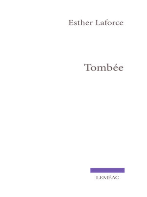 cover image of Tombée